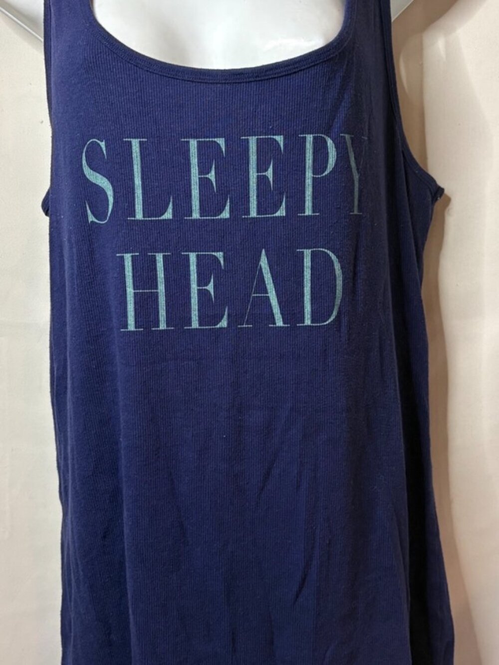 Women's Old Navy Size XL - Blue Sleepy Head Tank Top